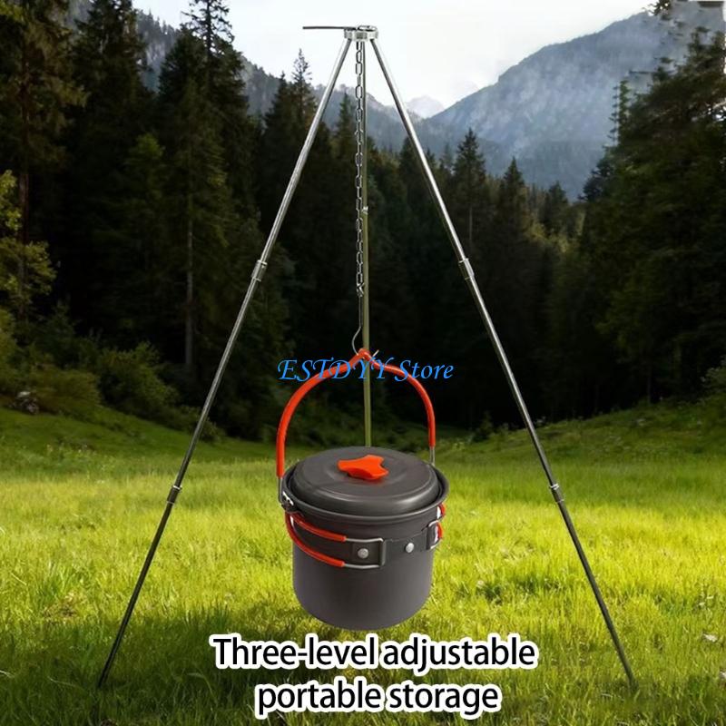Camping Cooking Pot Large - G6DE กาต้มน้ำแคมป์แข็ง 1.4 ลิตรด้ามจับทนความร้อนการออกแบบขนาดเล็กชุดทำอาหารแคมป์ปิ้งอลูมิเนียมอัลลอยด์สำหรับการเดินป่าและปิกนิก
