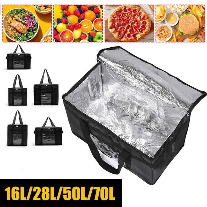 Camping Cooking Food - 70L ฉนวนความร้อน Cooler กระเป๋าฉนวนกันความร้อนเพื่อให้เย็นขนาดใหญ่ความจุถุงอาหารกลางวันแบบพกพาซิป Picnic Camping