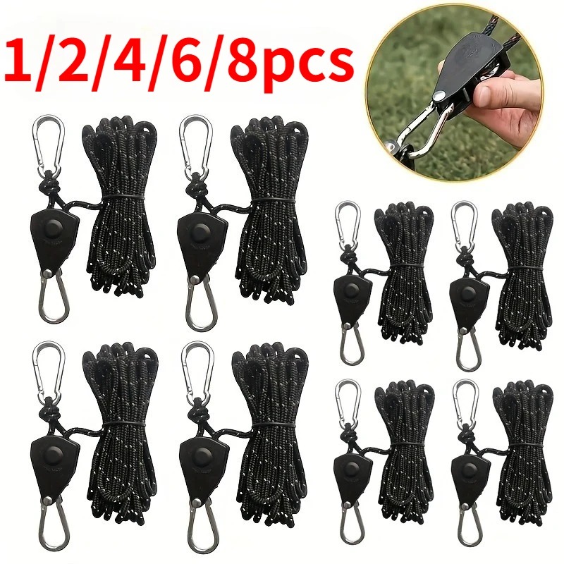 Camping Cooking Hanger - เชือกผูกเต็นท์ขนาด 4 มม. * 4 ม.