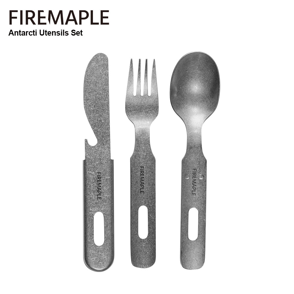 Camping Cooking And Eating Set - ชุดเครื่องใช้ใน3in1ช้อนส้อมมีดช้อนรับประทานอาหารกลางแจ้งทำจากสเตนเลส304มีดพกพาทำอาหารตั้งแคมป์