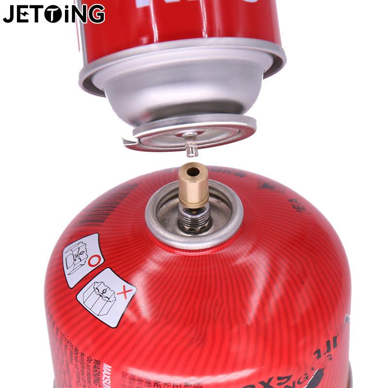 Cooking On Camping Stove - อะแดปเตอร์เติมก๊าซบิวเทนสำหรับกลางแจ้งแคมป์ปิ้งถังแก๊สถังแก๊สอุปกรณ์เสริมวาล์วเติมลมขนาดเล็ก