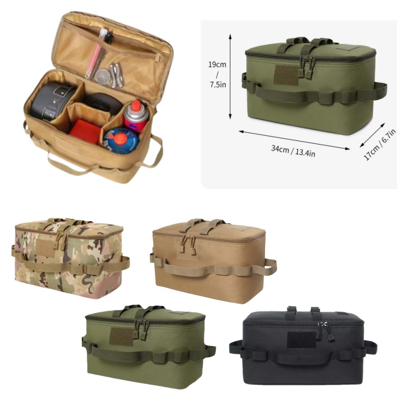 Camping Cooking Box - กระเป๋ากลางแจ้ง Camping Storage Bag อุปกรณ์ทําอาหาร Organizer