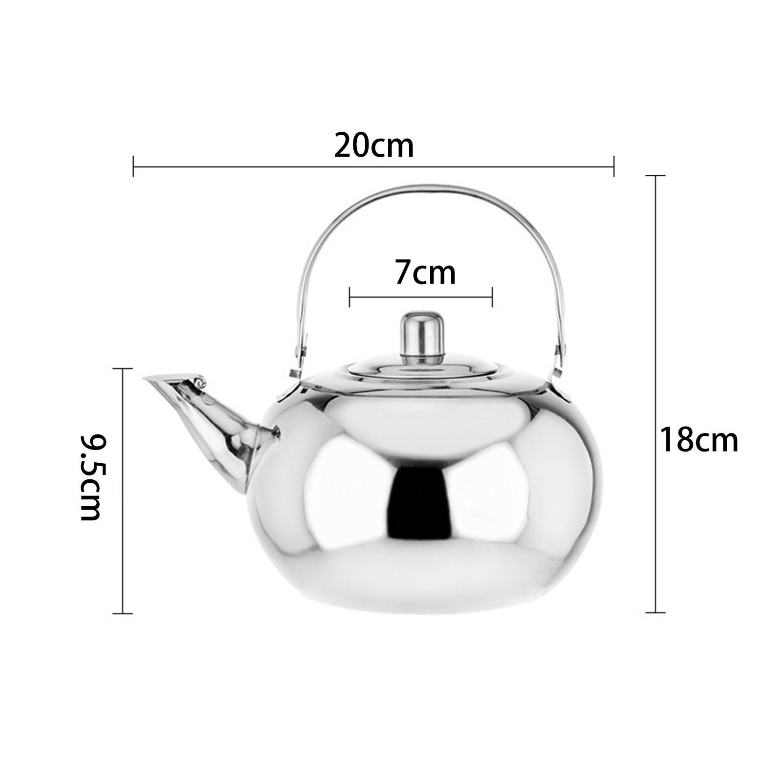 Camping Cooking Pot Large - กาน้ำชาสแตนเลสพร้อมด้ามจับป้องกันน้ำร้อนลวก กาต้มน้ำความจุขนาดใหญ่สำหรับทำอาหารแคมป์ปิ้งกลางแจ้ง