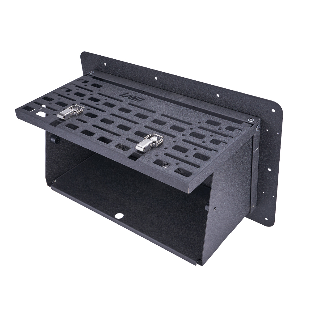 Camping Cooking Box - โลหะผสมด้านหลังประตูพับวางลงตารางทําอาหาร Camping จัดเก็บสําหรับ Toyota Land Cruiser