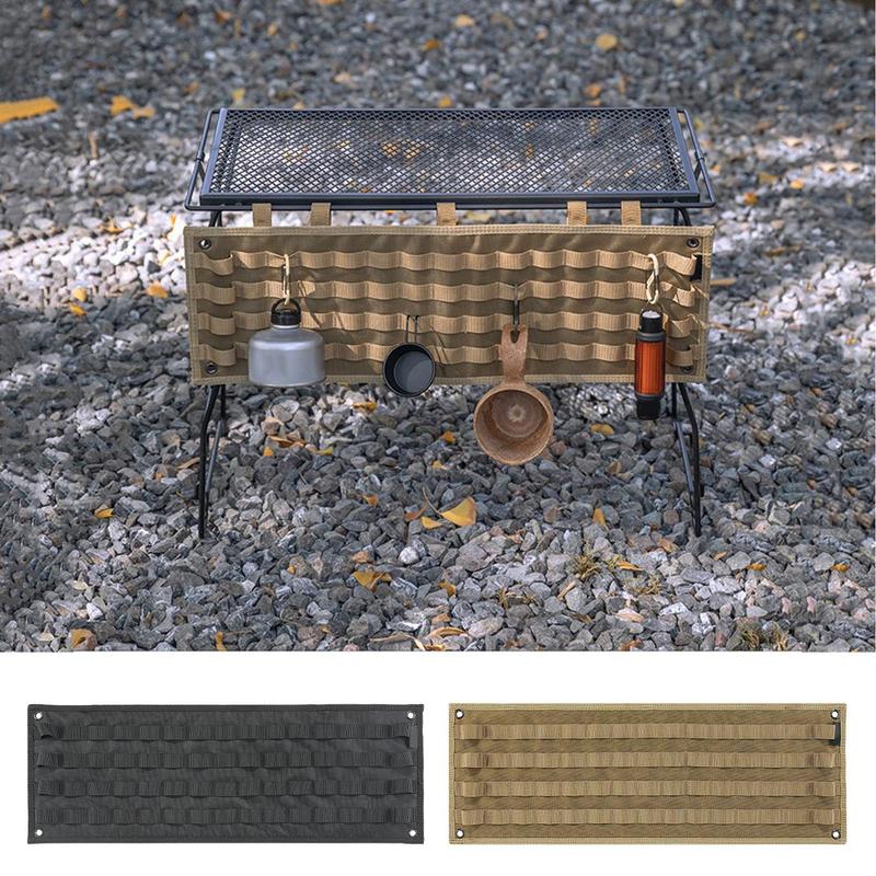 Camping Cooking Utensil Roll - อุปกรณ์จัดหลังคาสำหรับตั้งแคมป์ออกแบบให้มีความยืดหยุ่นสำหรับการจัดเก็บที่มีประสิทธิภาพกระเป๋าแบบม้วนได้พกพา