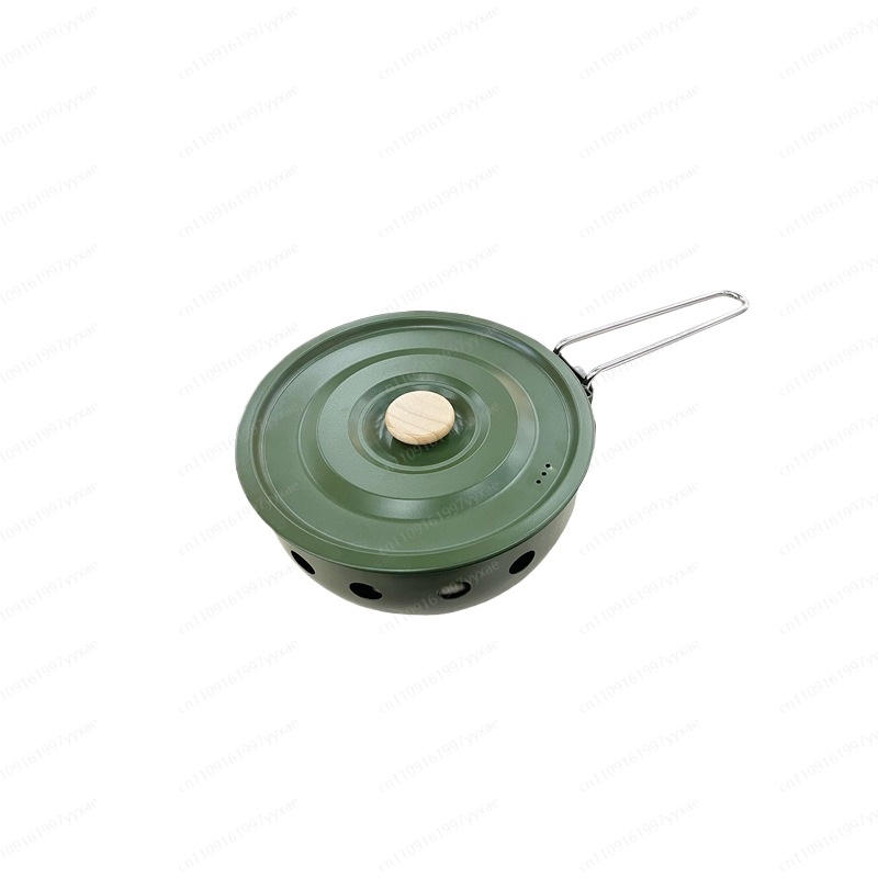 Camping Cooking One Pot - เตาแก๊สพกพาอเนกประสงค์สำหรับตั้งแคมป์ ปิกนิก ตกปลา พร้อมหม้อในตัว น้ำหนักเบา