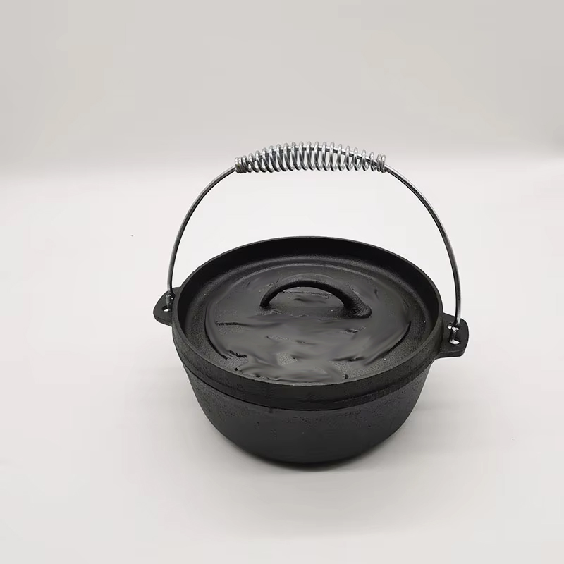 Camp Dutch Oven Cast - หม้อเหล็กหล่อ 2QT ขนาด 20 ซม. สำหรับแคมป์ปิ้ง