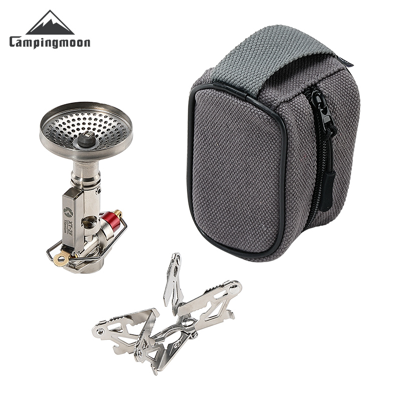 Cooking On Camping Stove - เตาแก๊สพกพา CAMPINGMOON XT-2F Xuanfeng Titanium Rocket
