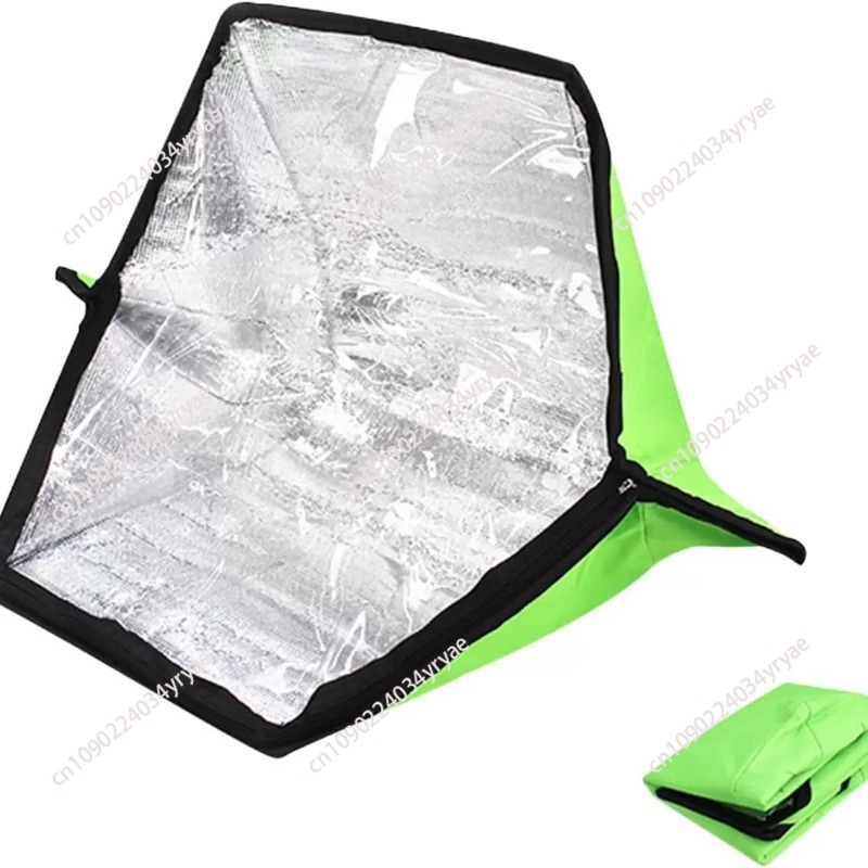 Solar Oven Camp - เตาอบพลังงานแสงอาทิตย์แบบพับได้ พกพาสะดวก ป้องกันรอยขีดข่วน เตาแคมป์ปิ้ง เครื่องทำความร้อนอาหารพลังงานแสงอาทิตย์ สำหรับการเดินป่า