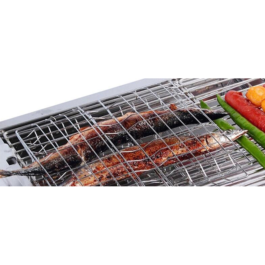 Camping Cooking Bbq - ตะกร้าบาร์บีคิวคุณภาพสูง อุปกรณ์เสริมสำหรับเตาย่างบาร์บีคิว ตะแกรงลวดสำหรับทำอาหารกลางแจ้ง ชุดอุปกรณ์ปิ้งย่างสำหรับการตั้งแคมป์