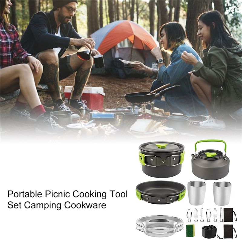 【ผู้ซื้อ】ชุดเครื่องครัวสำหรับต - Camping Cooking Pot Set บทวิจารณ์และราคา