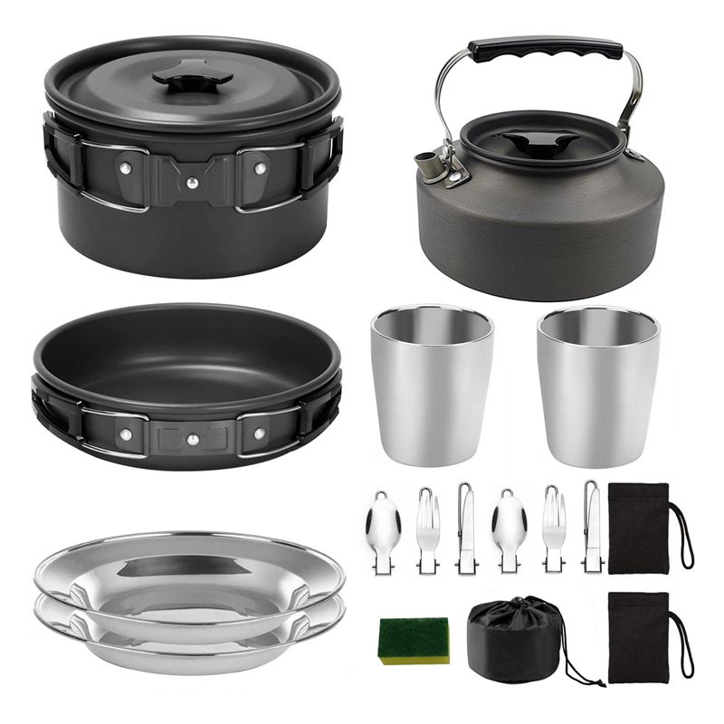 【ผู้ซื้อ】ชุดเครื่องครัวสำหรับต - Camping Cooking Pot Set บทวิจารณ์และราคา