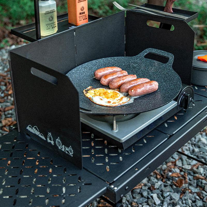 เตาบังลมสำหรับแคมป์ปิ้งกลางแจ้ - Camping Cooking Wind Blocker บทวิจารณ์และราคา