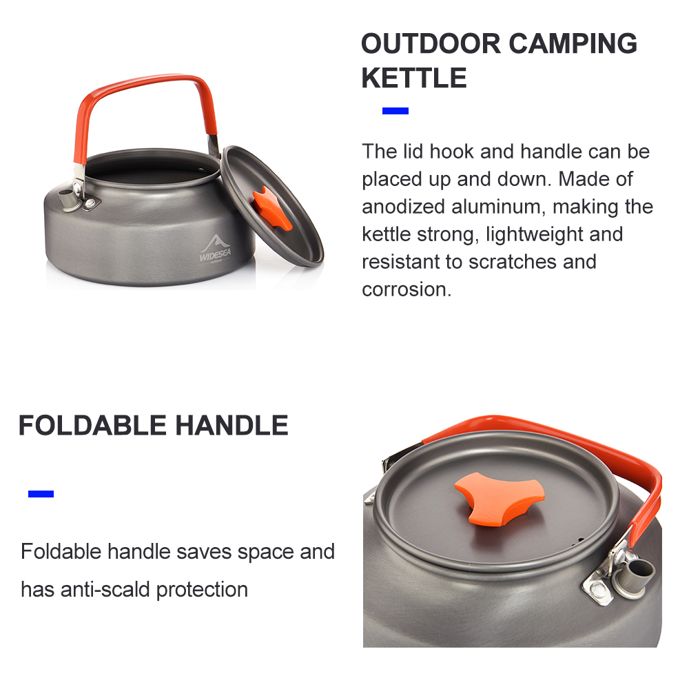 Widesea 1.1L 2L1.5L Camping กา - Camping Cooking Pot Set บทวิจารณ์และราคา