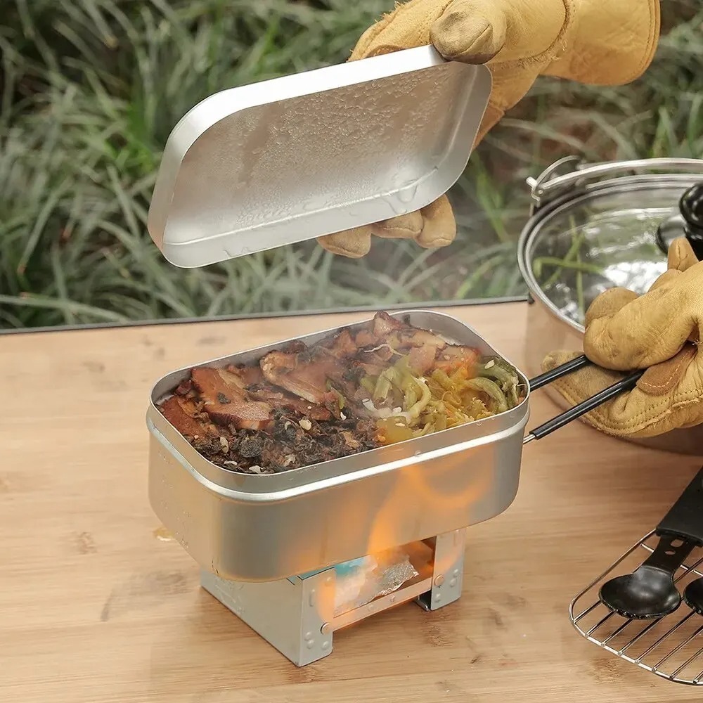 ชุดอุปกรณ์บนโต๊ะอาหารน้ำหนักเบ - Camping Cooking Box บทวิจารณ์และราคา