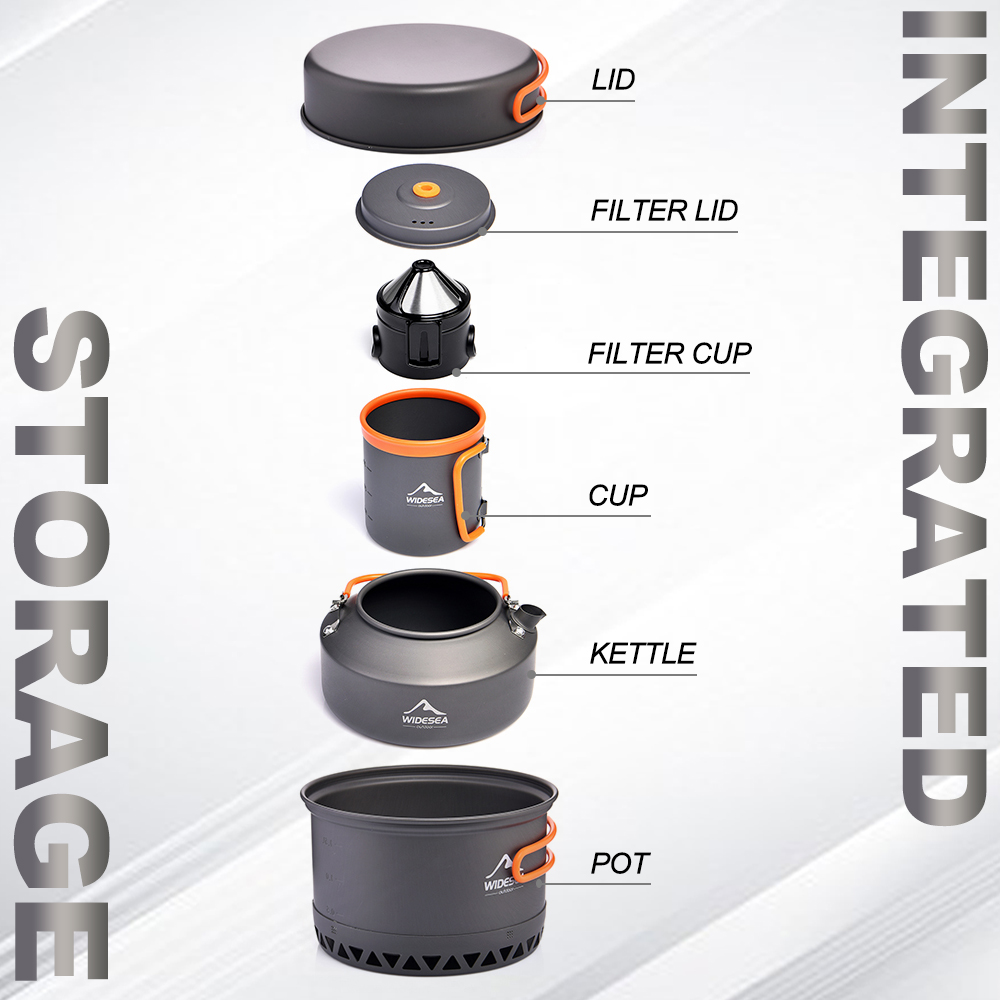 Camping Tableware ชุดเครื่องคร - Camping Cooking Pot Set บทวิจารณ์และราคา