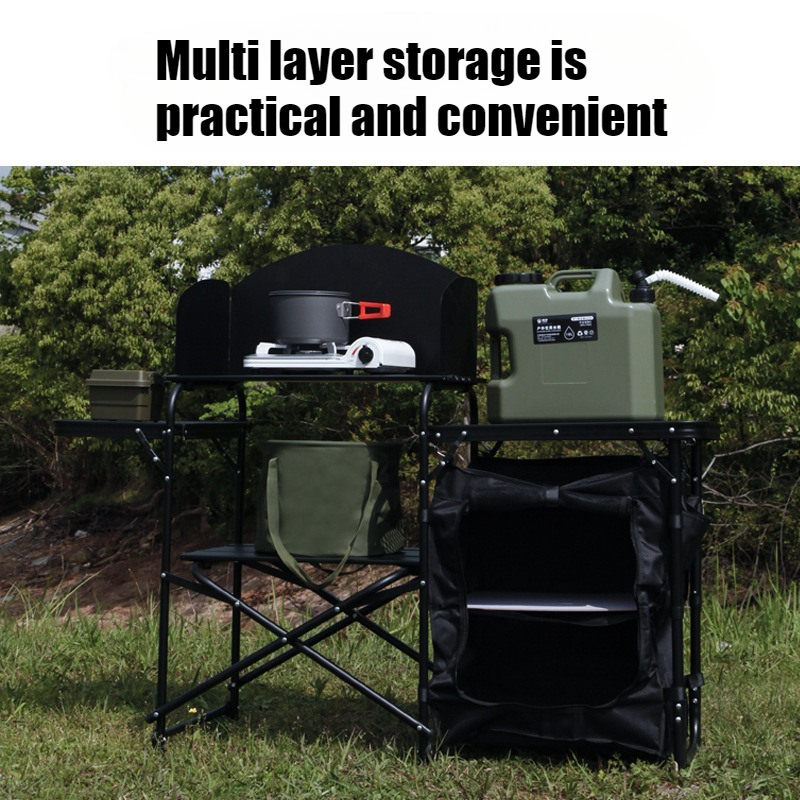 ตู้เก็บของพับได้สำหรับตั้งแคมป - Camping Cooking Bench บทวิจารณ์และราคา