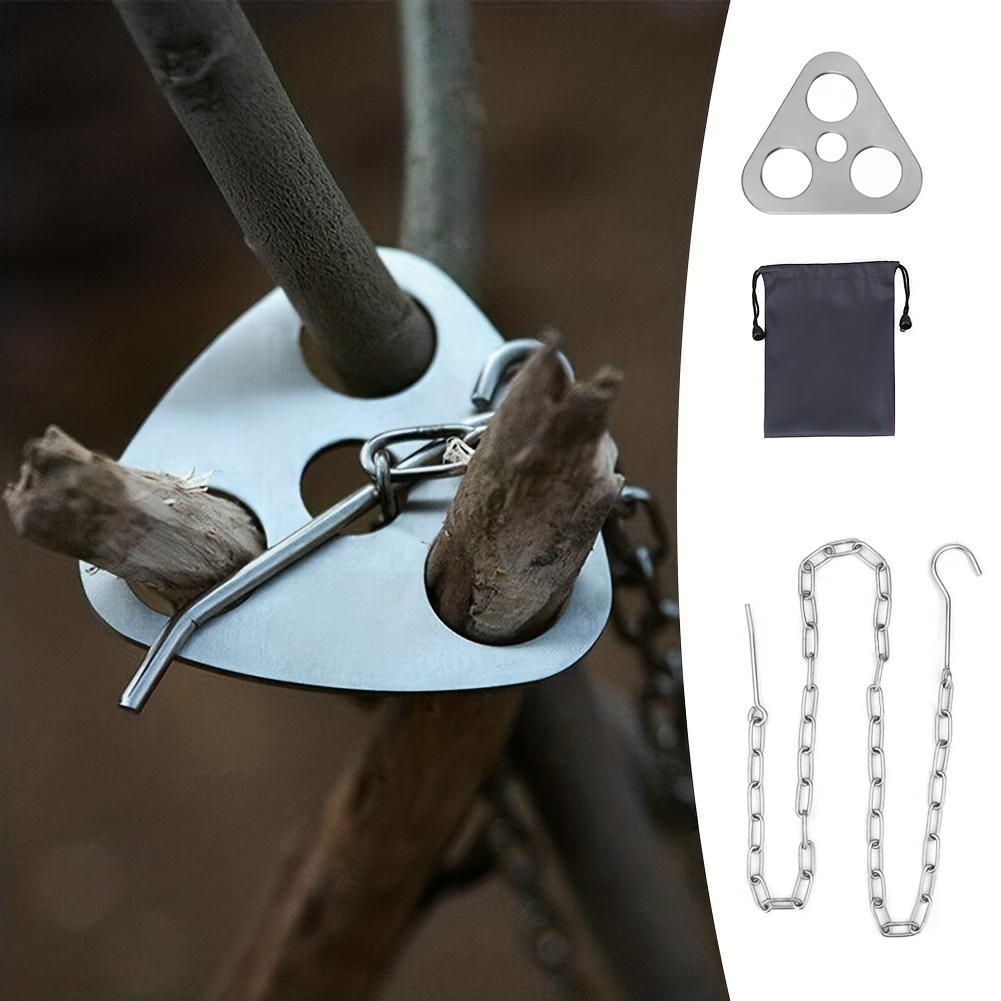 แบบพกพาที่ถอดออกได้กลางแจ้งบาร - Camping Cooking Hanger บทวิจารณ์และราคา