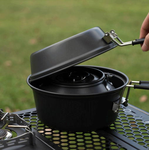 ชุดเครื่องครัวแคมป์ปิ้งอลูมิเน - Camping Cooking Pot Set บทวิจารณ์และราคา