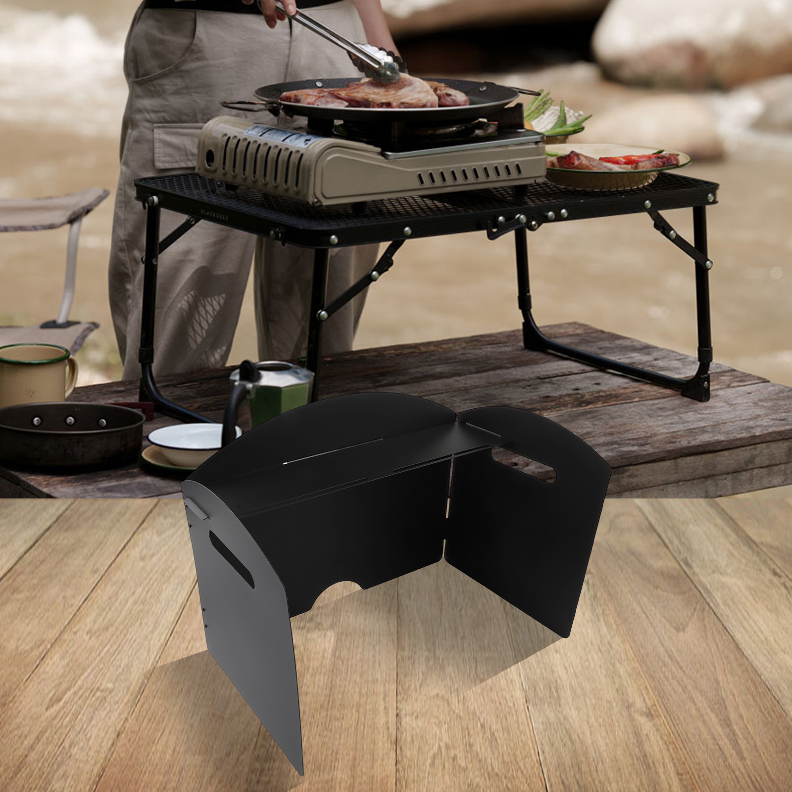 การทำอาหารกลางแจ้ง การเดินทางแ - Camping Cooking Wind Blocker บทวิจารณ์และราคา