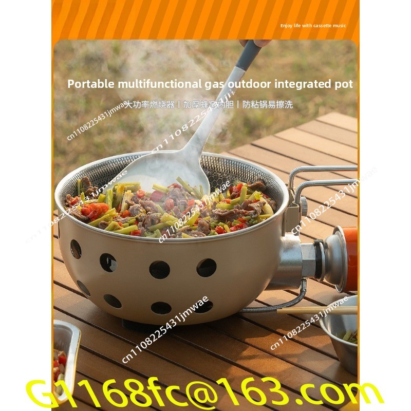 เตาการ์ดพกพาสำหรับทำอาหาร ผัด  - Camping Cooking One Pot บทวิจารณ์และราคา