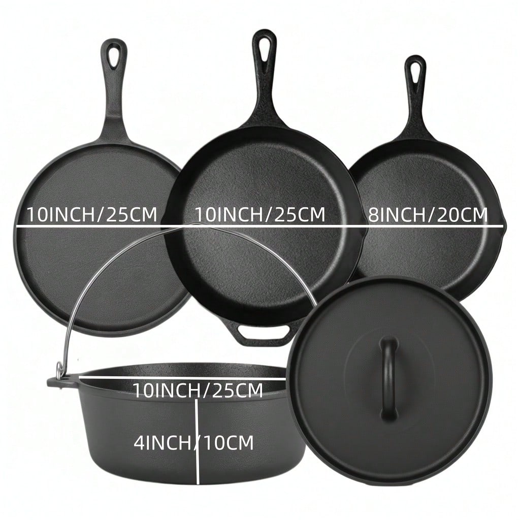 ชุดหม้อและกระทะเหล็กหล่อ PACIL - Camp Dutch Oven Cast บทวิจารณ์และราคา