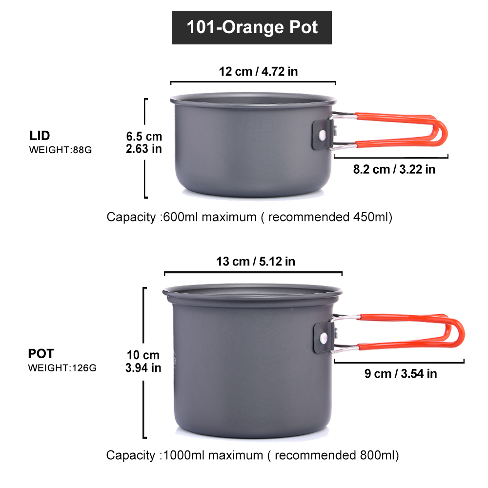 Widesea Camping Tablewareกลางแ - Camping Cooking And Eating Set บทวิจารณ์และราคา