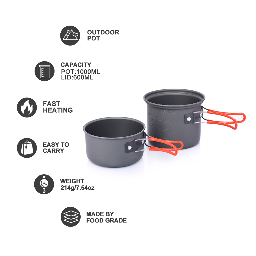 Widesea Camping Tablewareกลางแ - Camping Cooking And Eating Set บทวิจารณ์และราคา
