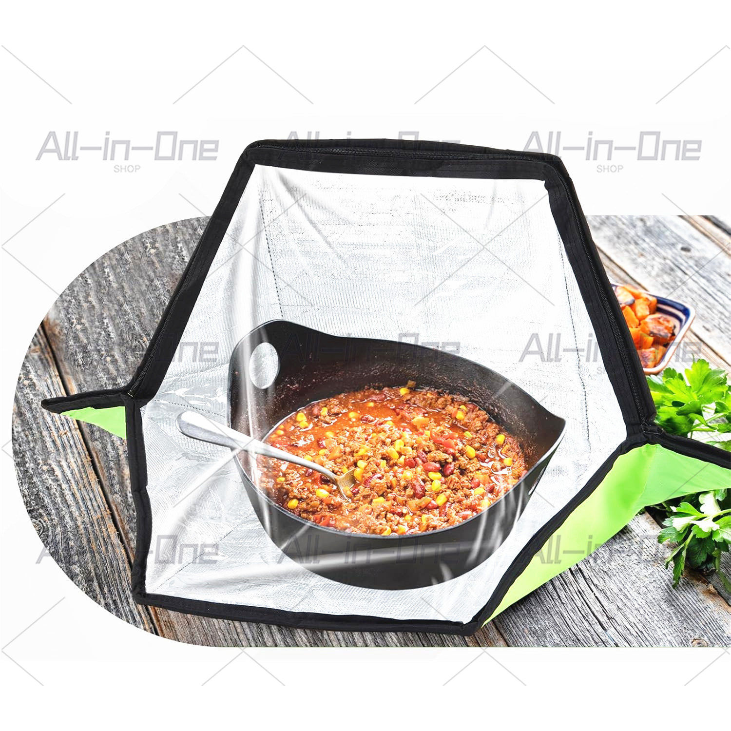เตาอบพลังงานแสงอาทิตย์แบบพกพา  - Solar Oven Camp บทวิจารณ์และราคา