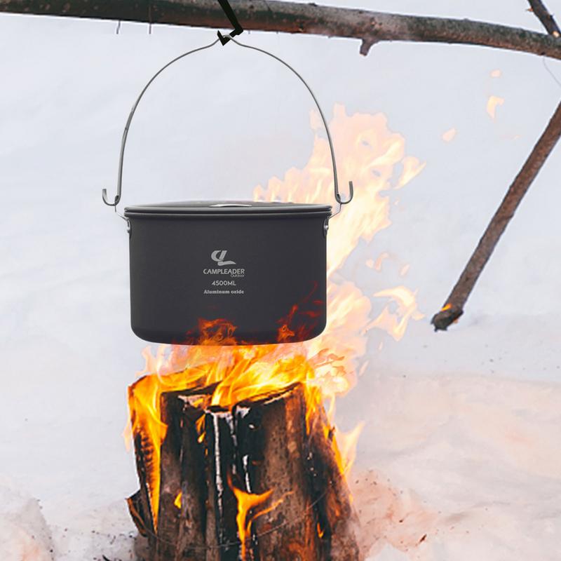 4.5L Camping แขวนหม้อเครื่องคร - Camping Cooking One Pot บทวิจารณ์และราคา
