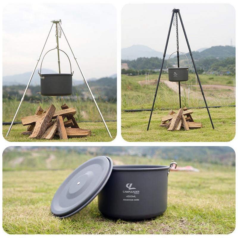 4.5L Camping แขวนหม้อเครื่องคร - Camping Cooking One Pot บทวิจารณ์และราคา