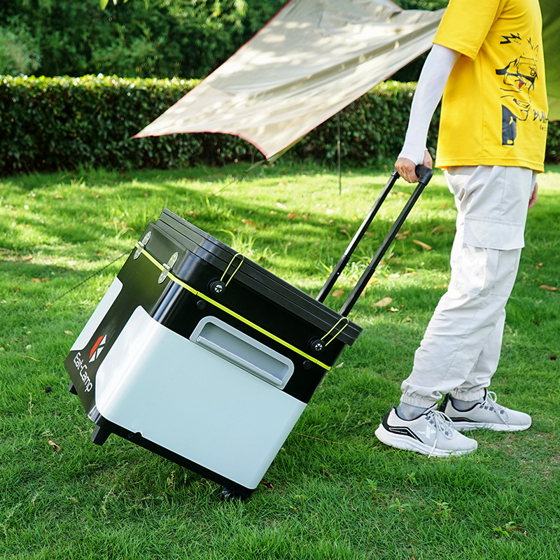 โต๊ะครัวพกพาสำหรับตั้งแคมป์แบบ - Camping Cooking Box บทวิจารณ์และราคา