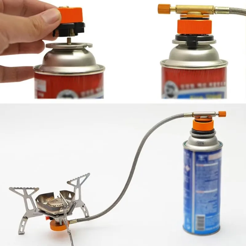 อะแดปเตอร์กระป๋องบิวเทนกลางแจ้ - Cooking On Camping Stove บทวิจารณ์และราคา