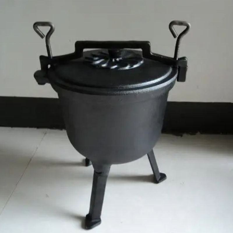 หม้อเหล็กหล่อ 4 ลิตร ทนทาน สำห - Camp Dutch Oven Cast บทวิจารณ์และราคา