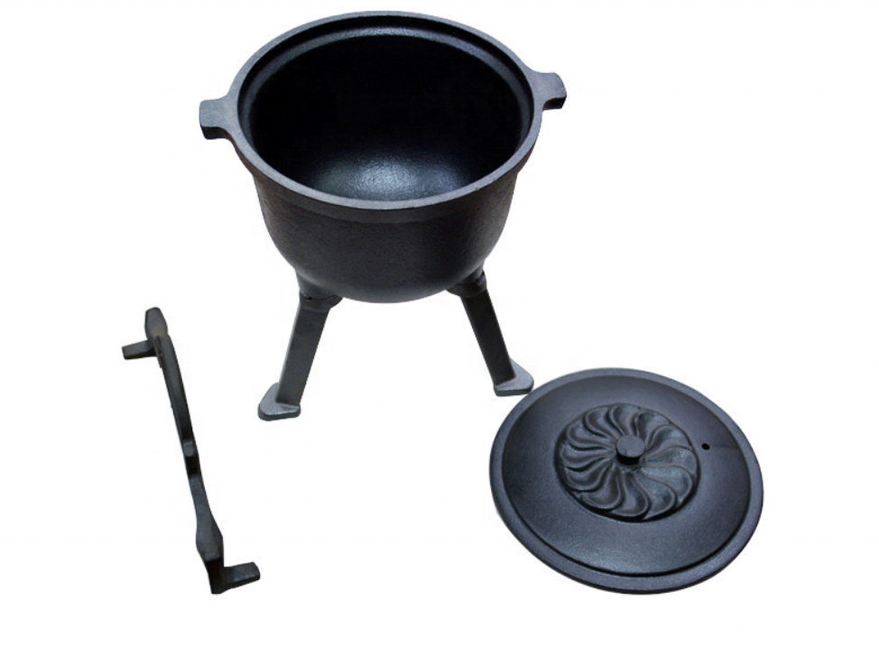หม้อเหล็กหล่อ 4 ลิตร ทนทาน สำห - Camp Dutch Oven Cast บทวิจารณ์และราคา