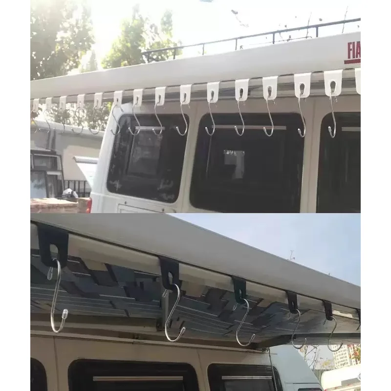 10Pcs กันสาดตะขอทนทาน Universa - Camping Cooking Hanger บทวิจารณ์และราคา
