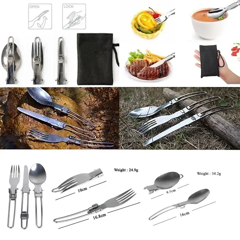 ใหม่หม้อตั้งแคมป์แบบพกพากลางแจ - Camping Cooking Pot Set บทวิจารณ์และราคา