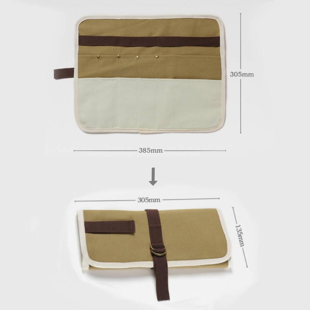 กระเป๋าเก็บอุปกรณ์บนโต๊ะอาหาร  - Camping Cooking Utensil Roll บทวิจารณ์และราคา