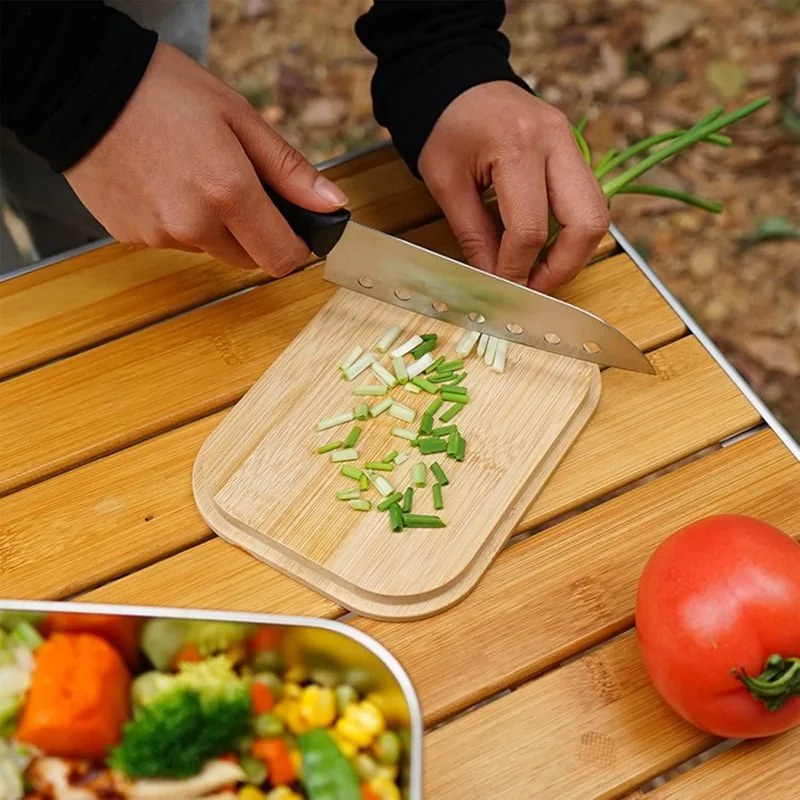 304 สแตนเลสกล่องอาหารกลางวันกล - Camping Cooking Box บทวิจารณ์และราคา