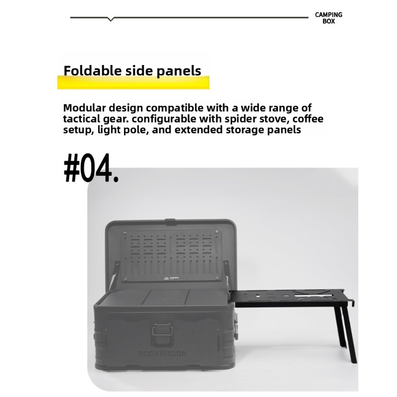 ร็อคบรูค 	 กล่องเก็บของสำหรับต - Camping Cooking Box บทวิจารณ์และราคา