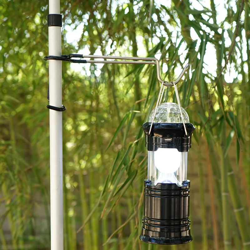 ตะขอแขวนโคมไฟแบบพกพาทำจากสแตนเ - Camping Cooking Hanger บทวิจารณ์และราคา