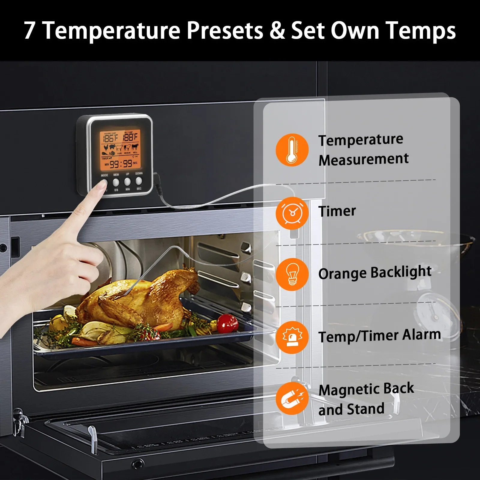 เทอร์โมมิเตอร์วัดอุณหภูมิเนื้อ - Meat Thermometer Camp บทวิจารณ์และราคา