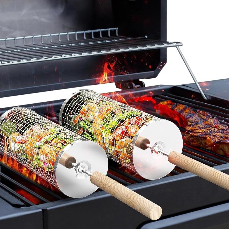 ตะแกรงย่างบาร์บีคิวสแตนเลสทรงก - Camping Cooking Bbq บทวิจารณ์และราคา
