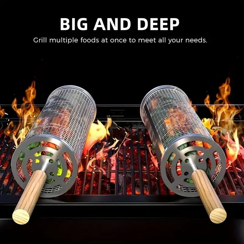 ตะแกรงย่างบาร์บีคิวสแตนเลสทรงก - Camping Cooking Bbq บทวิจารณ์และราคา