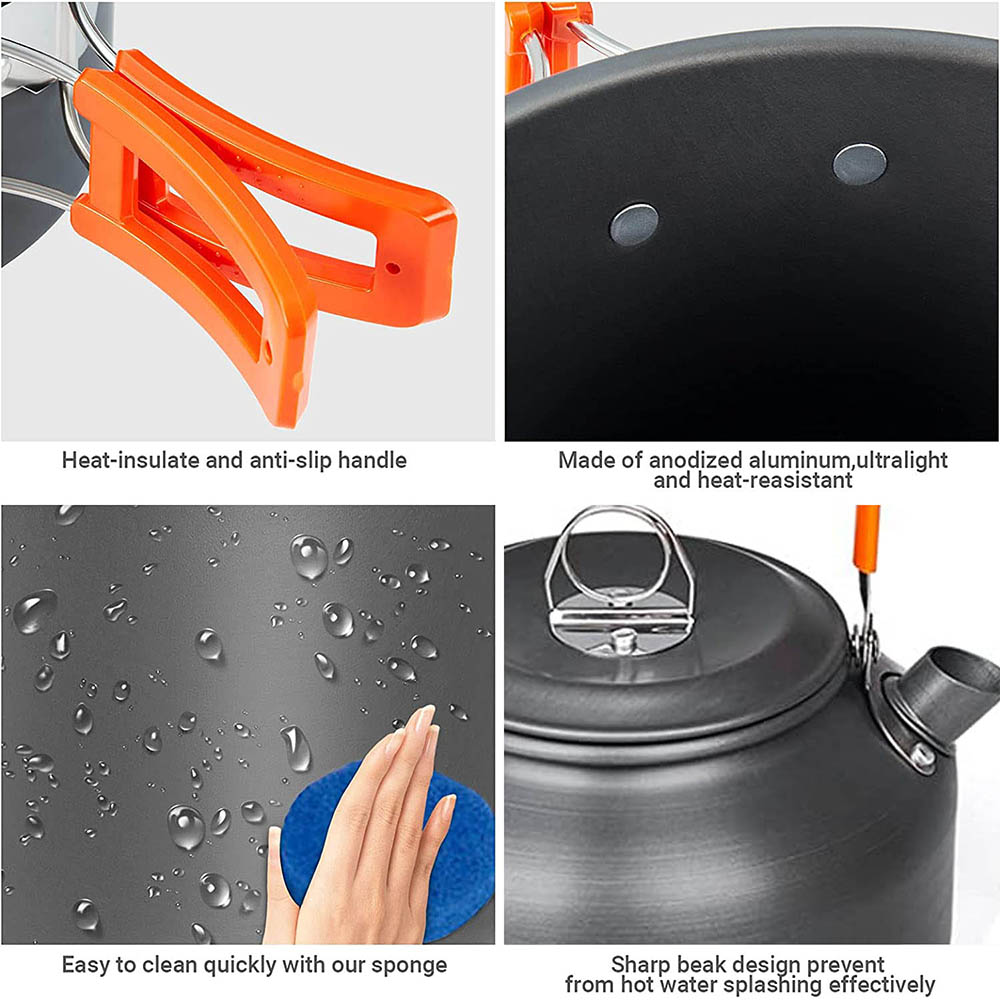 1 ชิ้น/1 เซ็ตชุดเครื่องครัวตั้ - Camping Cooking Pot Set บทวิจารณ์และราคา