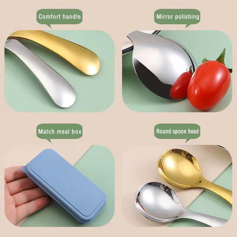 ชุดช้อนส้อมสแตนเลสแบบพกพาขนาดเ - Camping Cooking And Eating Set บทวิจารณ์และราคา