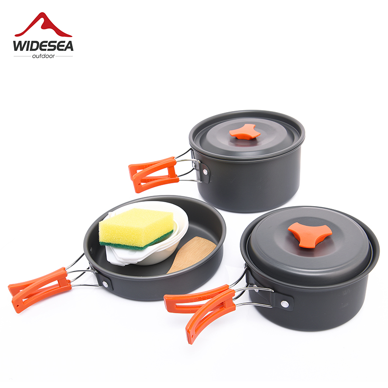 Widea เครื่องใช้บนโต๊ะอาหารสำห - Camping Cooking Pot Set บทวิจารณ์และราคา