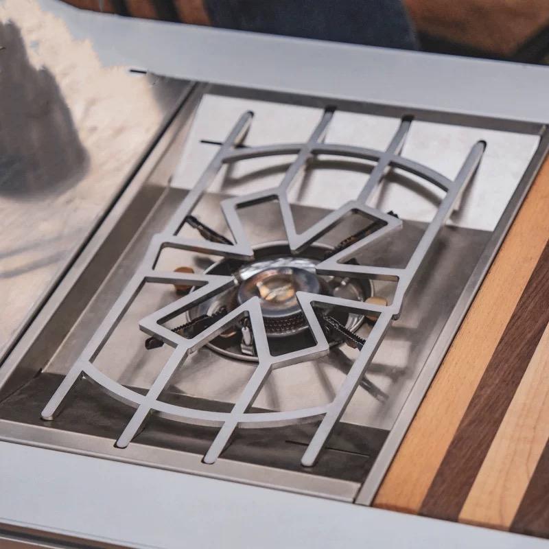 เตาแคมปิ้งกลางแจ้งกรอบเตาWindp - Cooking On Camping Stove บทวิจารณ์และราคา