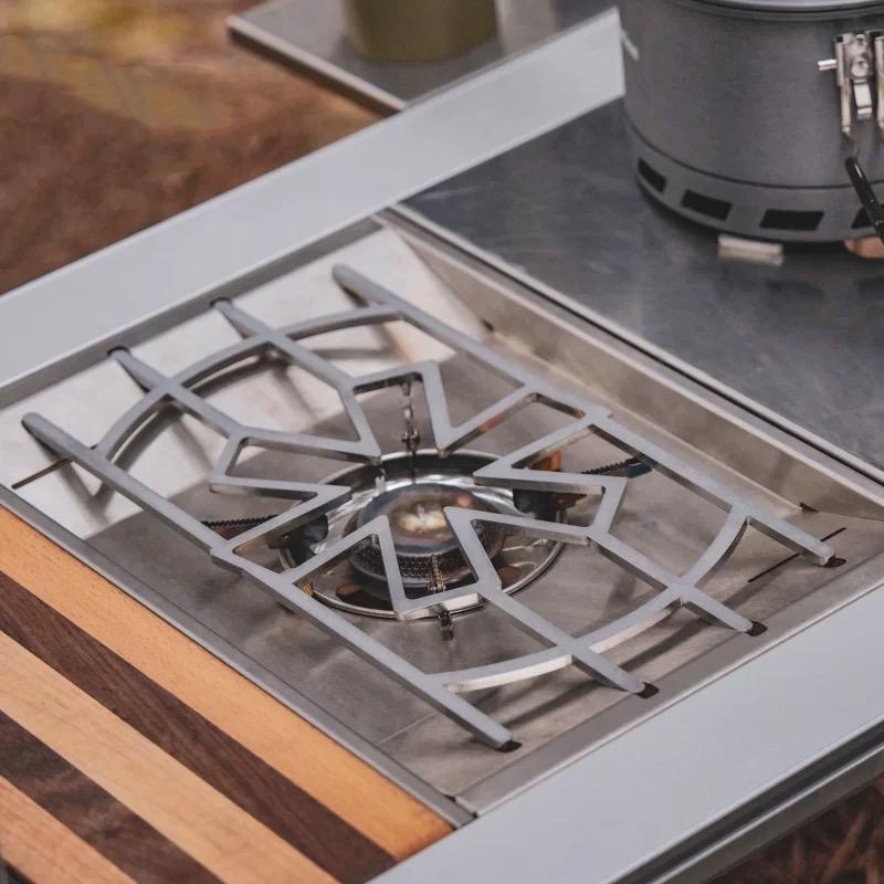 เตาแคมปิ้งกลางแจ้งกรอบเตาWindp - Cooking On Camping Stove บทวิจารณ์และราคา