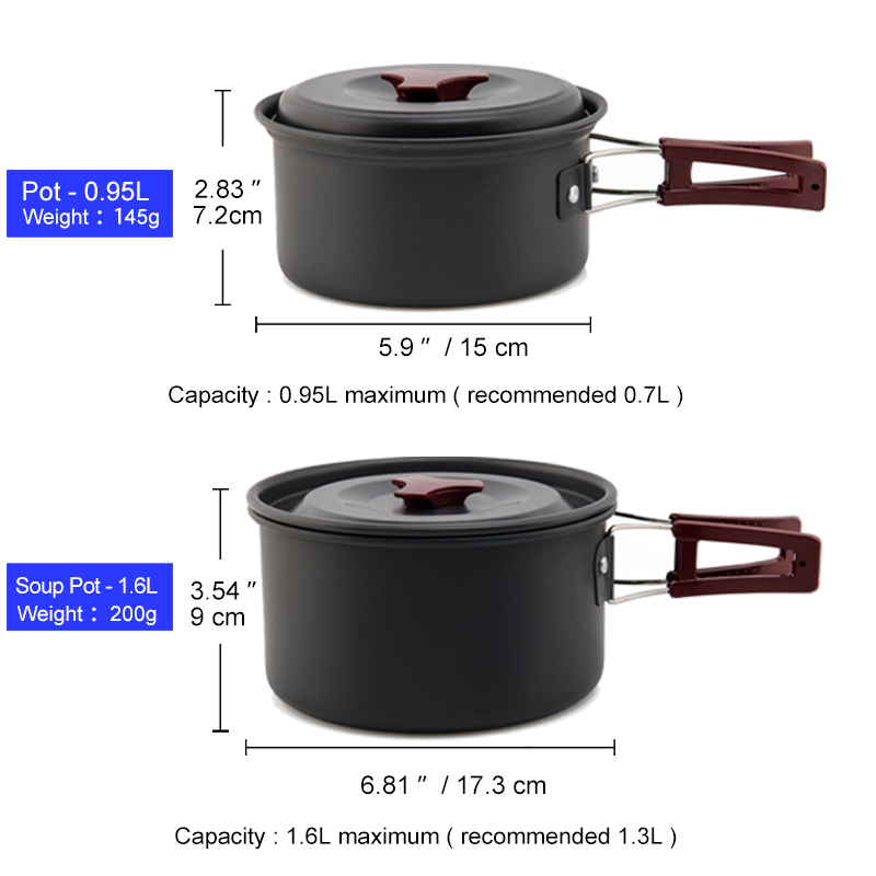 Widesea Camping ชุดเครื่องครัว - Camping Cooking And Eating Set บทวิจารณ์และราคา